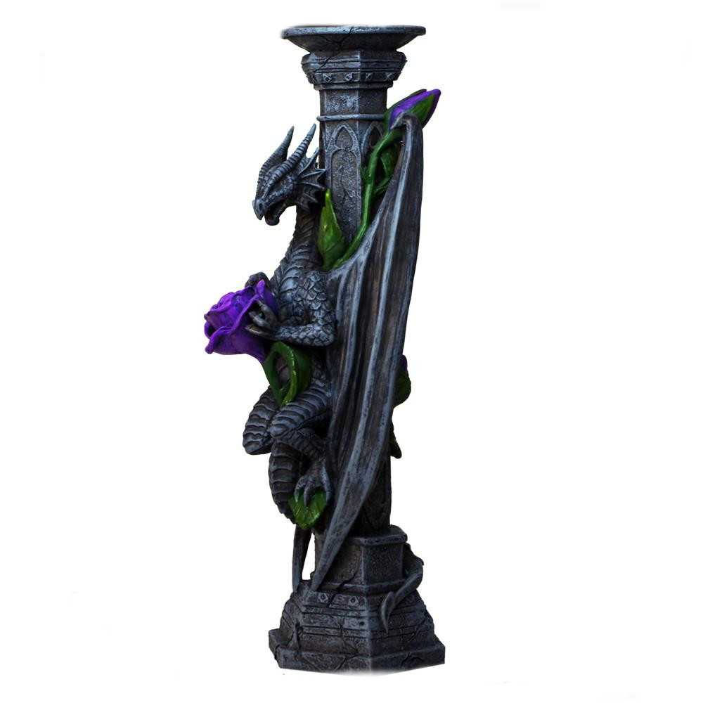 Nemesis Now - Dragon Beauty Bougeoir - Noir/Violet